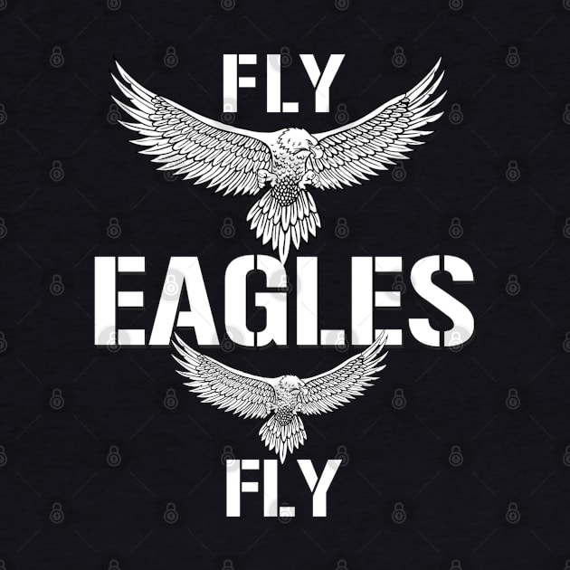 Fly Eagles Fly T-Shirt by JJDezigns